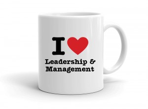 "I love Leadership & Management" mug